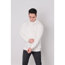 FK Fashion Erkek Beyaz Sweatshirt 22FK0119