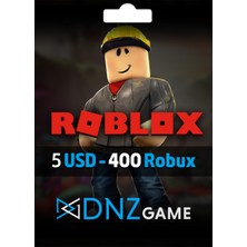 Dnz Game Roblox Gift Card 5 Usd 400 Robux