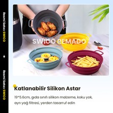 Swico Remado Katlanabilir Hava Fritöz Silikon Astar 1 Adet (Yurt Dışından)