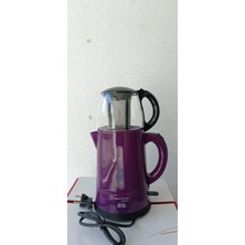 Awox Çay Makinesi Elektrikli Demplus Çelik Mürdüm 2200W 2128