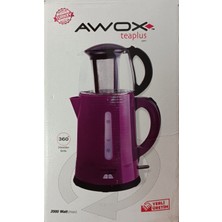 Awox Çay Makinesi Elektrikli Demplus Çelik Mürdüm 2200W 2128