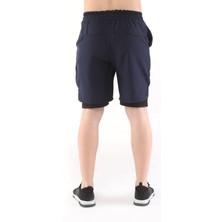 Ghassy Co. Ghassy Co Erkek Running Hızlı Kuruma Micropolyester Arka Fermuar Cepli ve Havlu Halkalı Antrenman Futbol Fitness Kısa Taytlı Şort