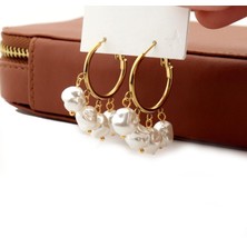 Pigado Paslanmaz Çelik Inci Benzetmesi Sallantılı Küpe