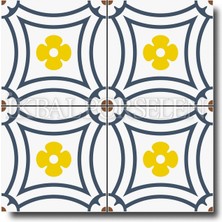Ikbal Çini Seramik 20 x 20 cm Çini Karolar 1 M2 25 Adet