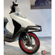 Michelin Scooter Lastik Yazısı lastik Sticker 8Adet tüm 10-14inç lastiğe uygun