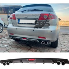 STS Oto Aksesuar Chevrolet Lacetti Difüzör Arka Tampon Eki 4 Egzoz Çıkışlı Siyah