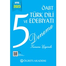 Öğreti Akademi 2024 Kpss Öabt Türkdili ve Edebiyatı 5 Deneme