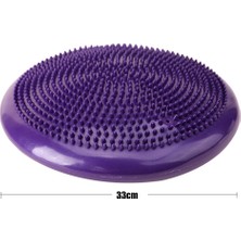 Mor Denge Diski Balance Trainer Denge Topu Pilates Balans Disk