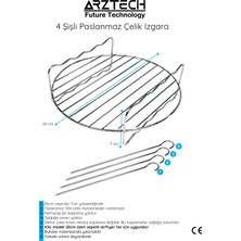 Arztech Airfryer Aksesuar Seti Izgaralı Xxl