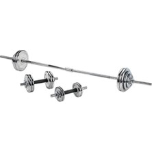 Ckspor 50 kg Krom Döküm Çantalı Dambıl Bar Set CKS19