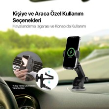 Ttec Aircharger Drive S Kablosuz Hızlı Şarj Özellikli Araç Içi Telefon Tutucu