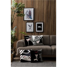 Skhome Özel Tasarım Premium Dekoratif 8li Kırlent Kılıfı