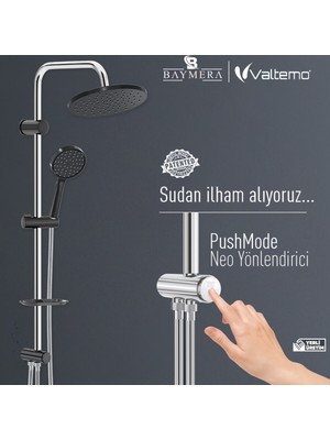 Baymera Grando Black Tepe Duş Seti VLTM-2209