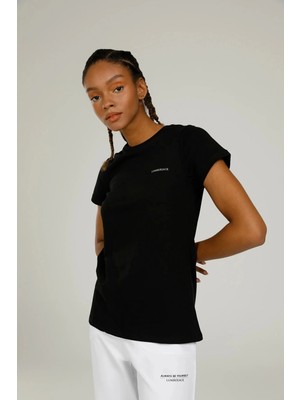 Lumberjack CT122 0 Yaka Basic Bayan Body - Siyah