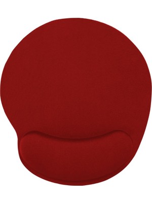 Kırmızı Bilek Destekli Ergonomik Kaymaz Taban Mouse Pad