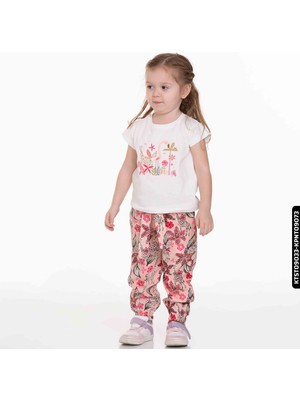 Nk Kids Kız Pelikan Tshirt 9 Ay - 2 Yaş 34618 KTST09033 Ekru - Pudra