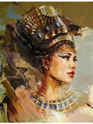Pix Art Sanat Mısırlı Kadın Pixart Sanat Elmas Mozaik Tablo Diamond Türkiye 48 x 64 cm