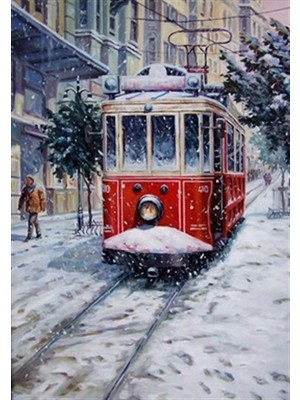 Pix Art Sanat Karlı Taksim Pixart Sanat Elmas Mozaik Tablo Diamond Türkiye 36 x 51 cm