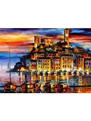 Pix Art Sanat Leonid Afremov France -Cannes Pixart Sanat   Elmas Mozaik Tablo Diamond Türkiye  60 x 43 cm