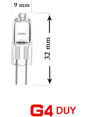 Cata CT-2112 12/20W Kapsül Halojen Ampul G4 Duy 2700K - 20 Adet