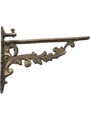 Prinç Döküm Antik Oksit Rustik Eskitme, Ferforje Tipi Osmanlı Tarzı Dekoratif Raf Altı HFT12038