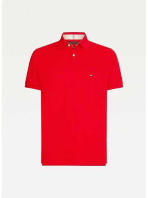 Tommy Hilfiger Polo Yaka Kırmızı Erkek T-Shirt