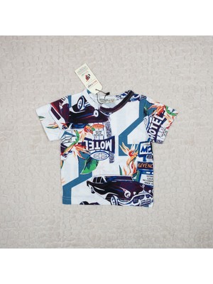 Woorage Erkek Çocuk Araba Baskılı Tişört