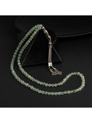 Osmanlı Doğal Taş Prehnit Doğal Taş Tesbih 99LUK - 6mm