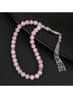 Osmanlı Doğal Taş Kunzit Doğal Taş Tesbih 33LÜK - 8mm