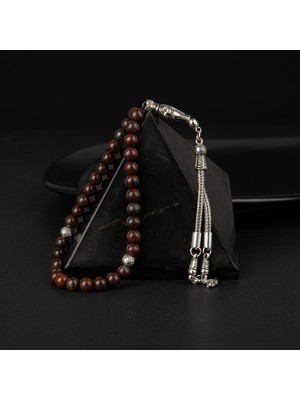 Osmanlı Doğal Taş Dragon Jasper Doğal Taş Tesbih 33LÜK - 6mm