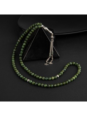 Osmanlı Doğal Taş Yeşim Doğal Taş Tesbih 99LUK - 6mm