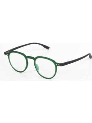 By Donetto Mat Siyah Yeşil Çerçeve Unisex Mavi Işık Korumalı Bilgisayar Ekran Gözlüğü