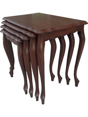 Bengi Ticaret Zigon  Lükens Aslan Klasik Model Kayın Torna Ayak  Parlak Ceviz Lake Renk El Yapımı