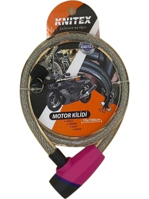 Knitex KTX-1029 Motor Kilidi Şeffaf 15MMX100CM - Pembe-89