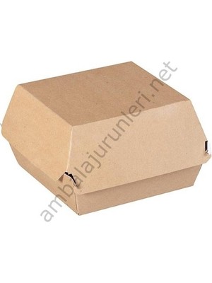 Gizpak Steak Burger Kutusu 12X12X9CM 100 Adet