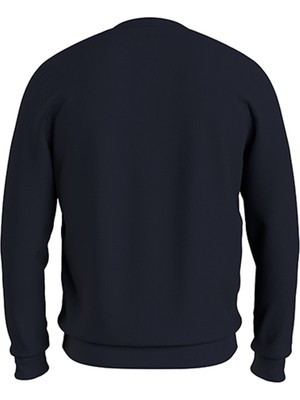 Tommy Hilfiger Bisiklet Yaka Mavi Erkek Sweatshirt MW0MW11596DW5