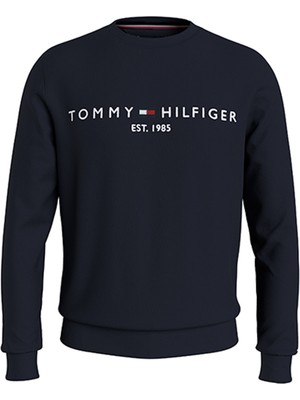 Tommy Hilfiger Bisiklet Yaka Mavi Erkek Sweatshirt MW0MW11596DW5