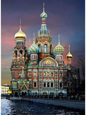 Voskresenia Khristova St.peterburgı Pixart Sanat  Elmas Mozaik Tablo Diamond Türkiye   46*64