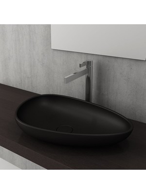 Bocchi Etna Çanak Lavabo 58 cm Mat Siyah 1114-004-0125