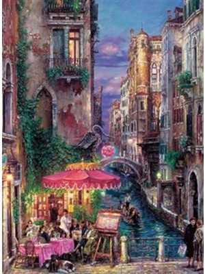 Venedik'te Akşam Saatleri  Pixart Sanat  Elmas Mozaik Tablo Diamond Türkiye  51*69