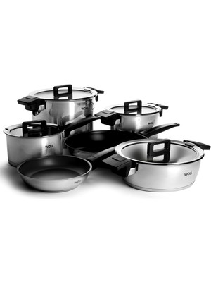 Woll Concept Çelik Tencere Seti 10 Parça D-WOLLNCSET002