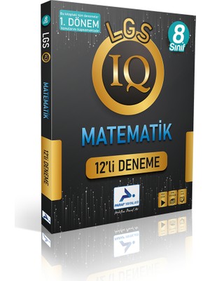 Paraf Yayınları Paraf 8.Sınıf Iq Matematik 12 Li Deneme 2023 1.Dönem Konuları