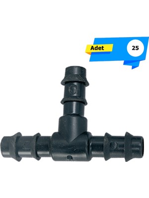 Serdrip 16 Kurtağızlı Damlama Te - Boru Ekleme 25 Adet