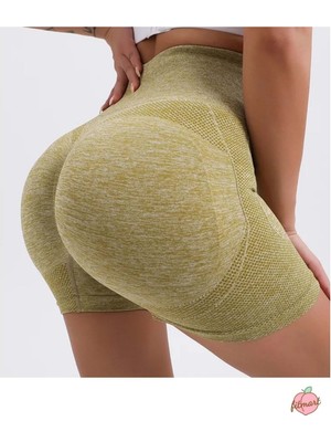 Fitmart Kısa Şort Tayt - Açık Yeşil - L/xl