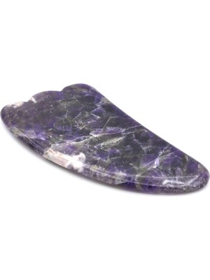 Murty99 Hakiki Doğal Ametist Taşı Gua Sha Masaj Aleti