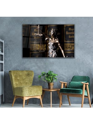 Emya Home Adalet Terazisi Cam Tablo