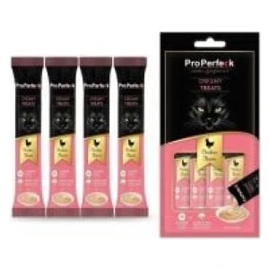 Pro Perfeck Sıvı Puding Kedi Ödül 15 gr 4lü Paket Tavuklu Kedi Ödül Maması