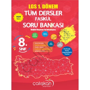 Çalışkan Yayınları 8. Sınıf Tümdersler 1.dönem Soru Bankası