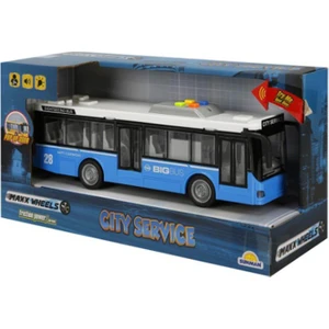 1:16 Maxx Wheels Sesli ve Işıklı Şehir Otobüsleri 26 cm - Mavi