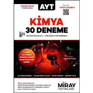 Miray Yayınları AYT 30 Kimya Deneme 1. Dönem Konuları